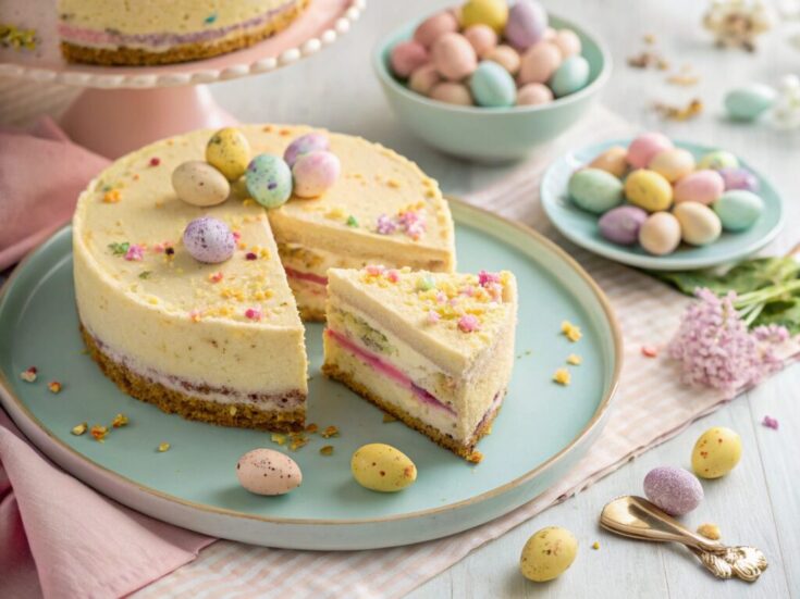 No Bake Mini Egg Cheesecake