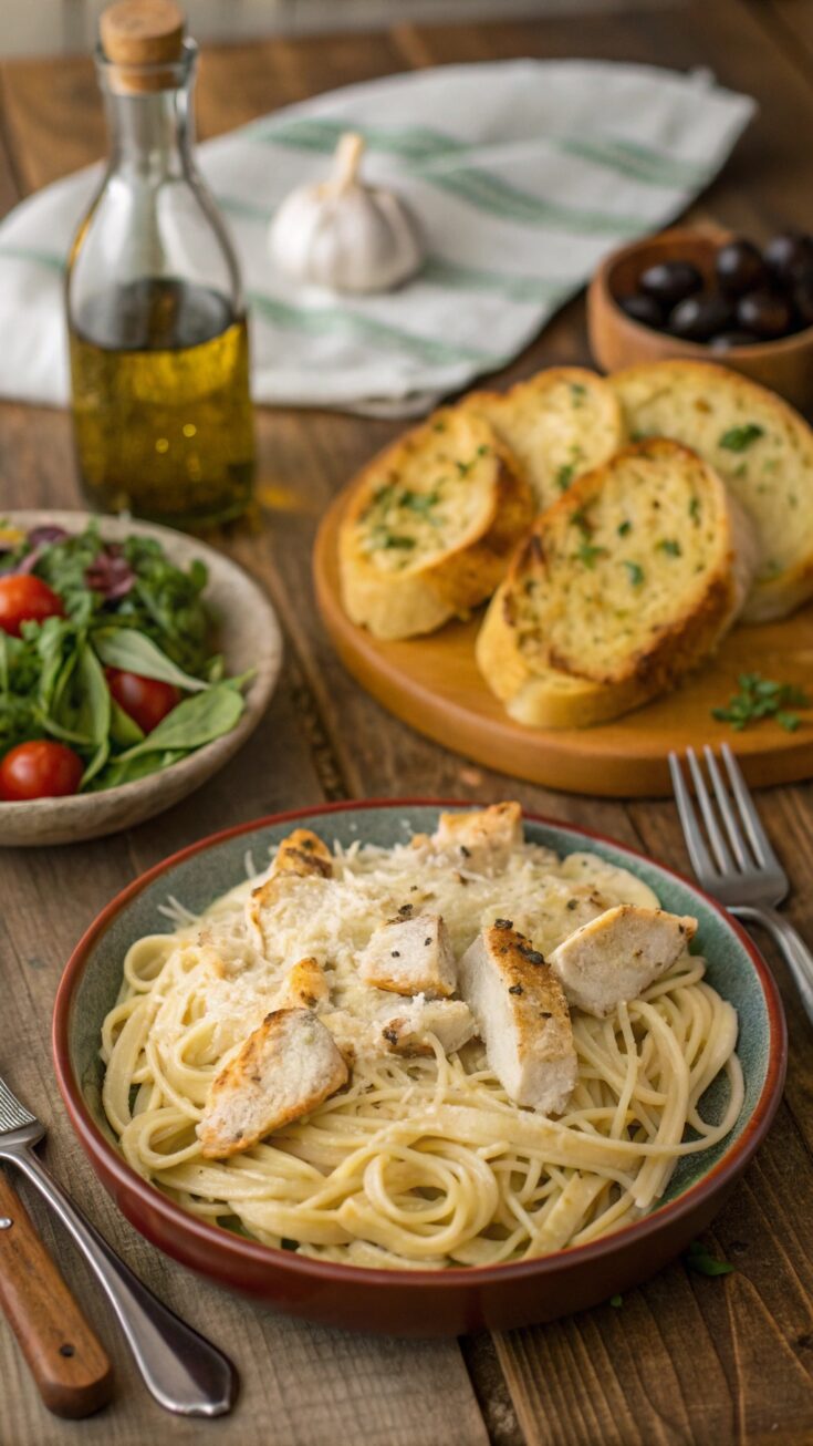 Garlic Parmesan Chicken Pasta