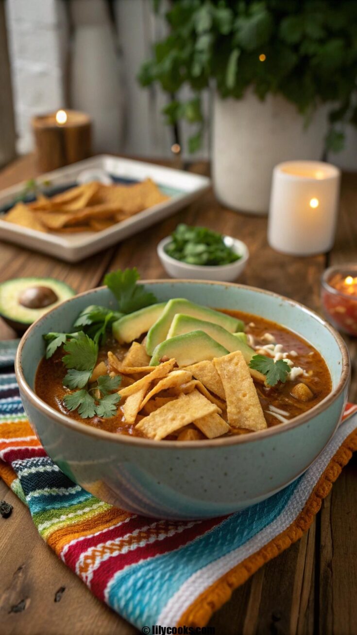 Crock Pot Chicken Tortilla Soup