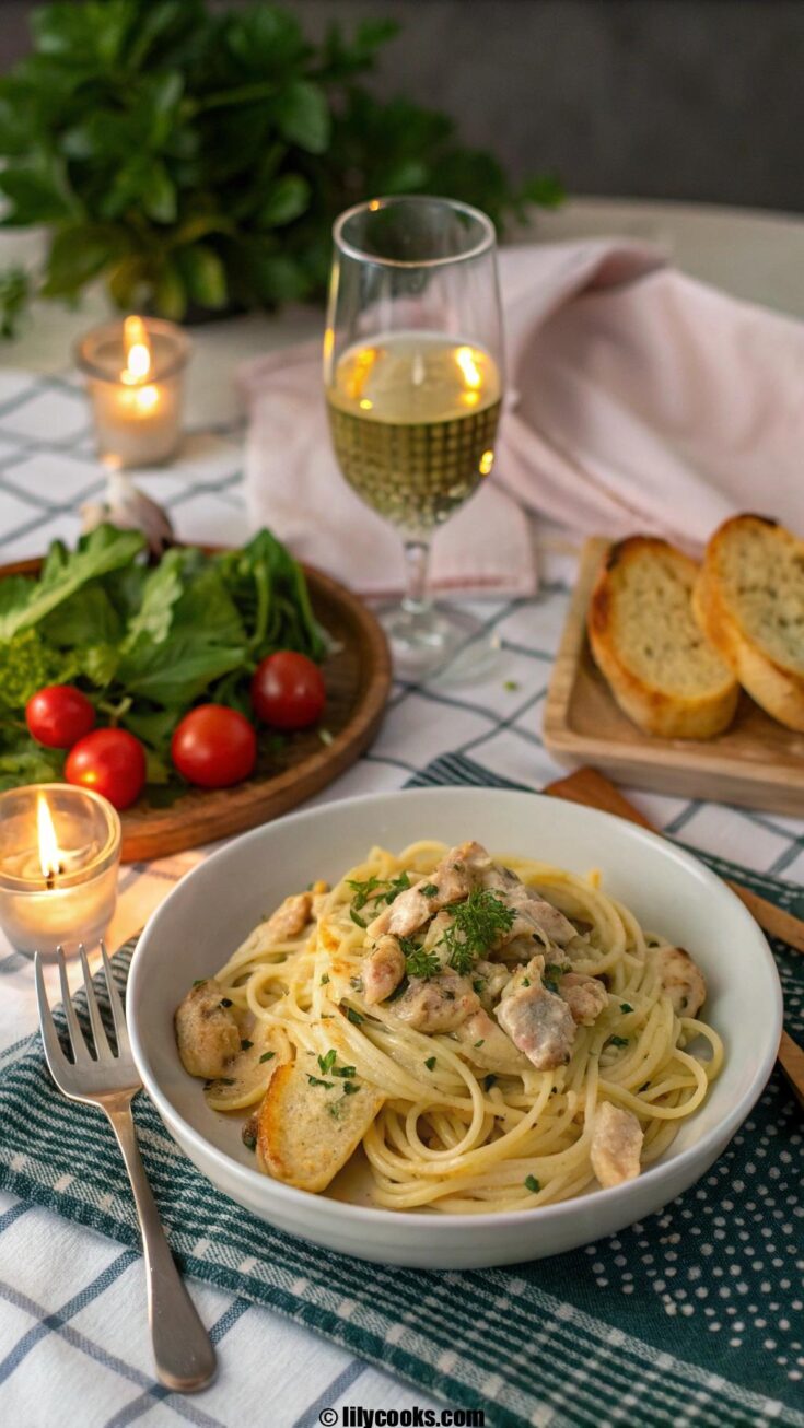 Garlic Butter Chicken Pasta
