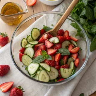 cucumber strawberry salad recipe