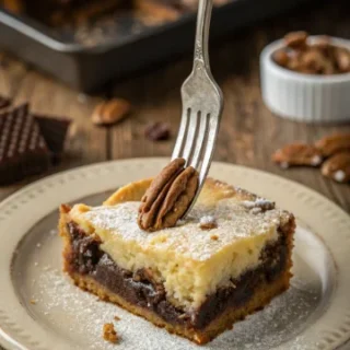 indulge in chocolate pecan ooey gooey butter cake recipe
