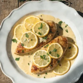 lemon pepper chicken recipe with creamy sauce